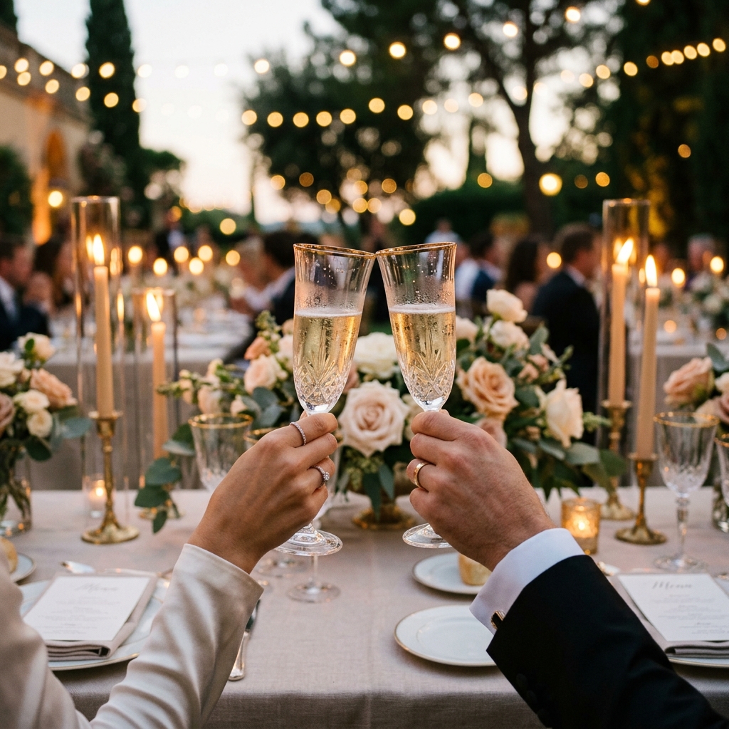Champagne reception details